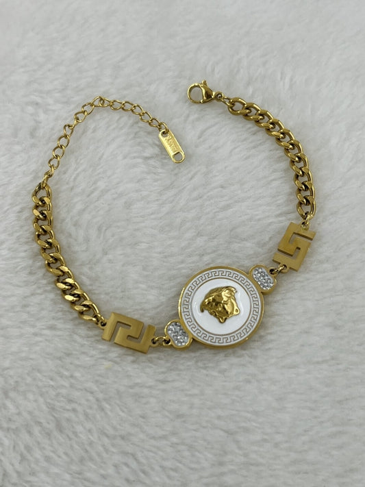 Versace Chain Bracelet Golden - Stainless Steel