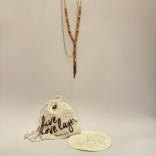Gorjana Women's Laguna Infinetly Versatile Necklace Rose Gold, 18K Gold Plated