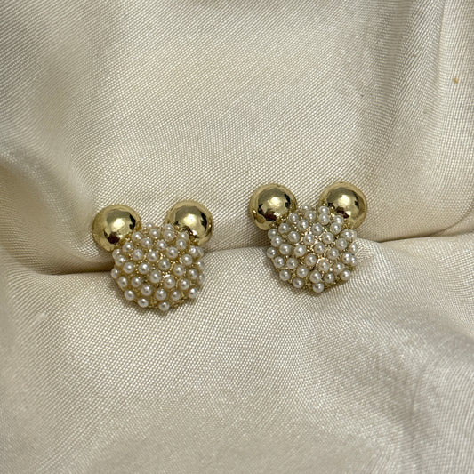 Minnie Mouse Stoned Earrings