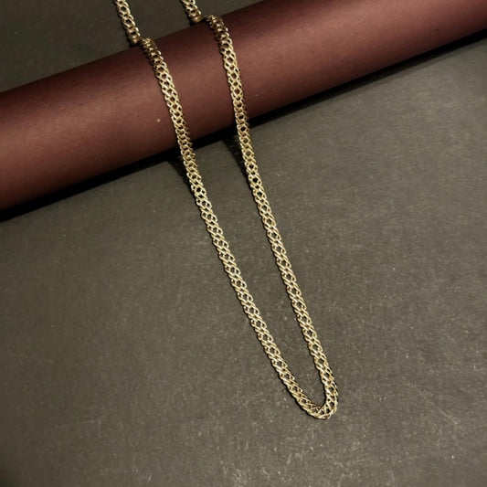 22K Link Thin Gold Chain